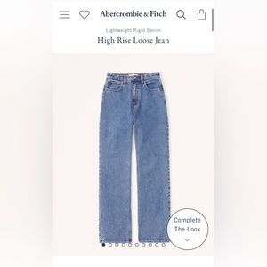 Abercrombie “The Loose” high rise jean